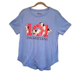 Disney 101 Dalmatians Blue Short Sleeved Tee Shirt Plus Size XXL